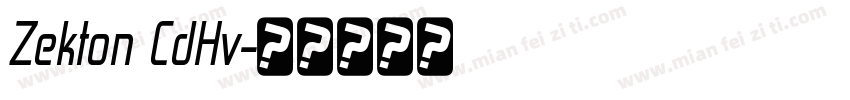 Zekton CdHv字体转换